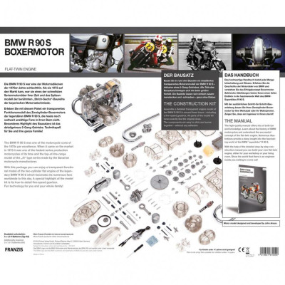 Franzis maketová stavebnice motoru BMW R 90 S-Boxer v měřítku 1:2