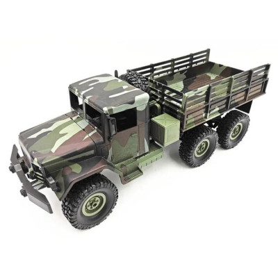 WPL RC vojenský truck M35 1:16 6x6 maskáčový RTR sada