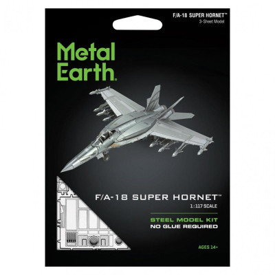 Metal Earth Luxusní ocelová stavebnice F/A-18 Super Hornet