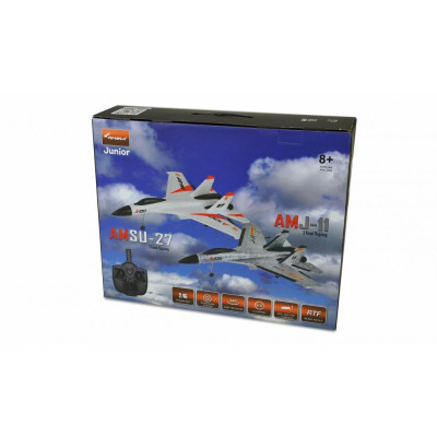 Amewi RC letadlo J-11 replika SU-27 6G Gyro RTF sada