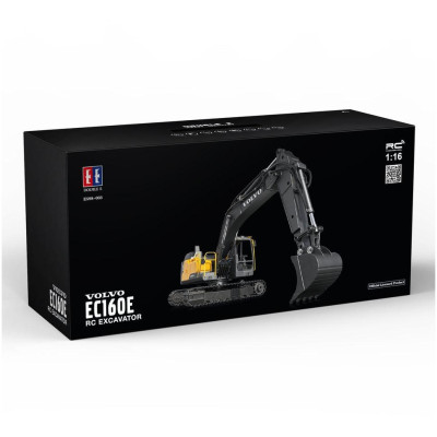 DoubleE RC bagr VOLVO EC160E 1:16 17 kanálů LED zvuky RTR sada app na programování