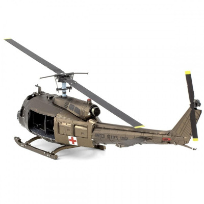 Metal Earth Luxusní ocelová stavebnice Helikoptéra UH1 Huey