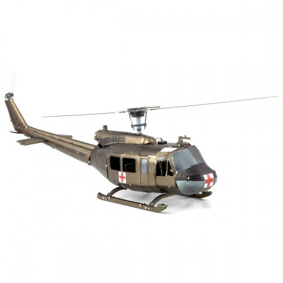 Metal Earth Luxusní ocelová stavebnice Helikoptéra UH1 Huey