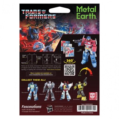 Metal Earth Luxusní ocelové stavebnice Transformers Optimus Prime