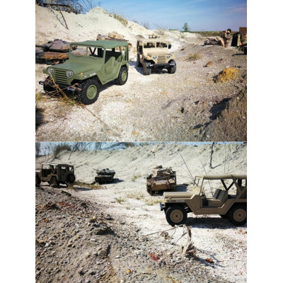 Americký jeep M151 1:14 zelený