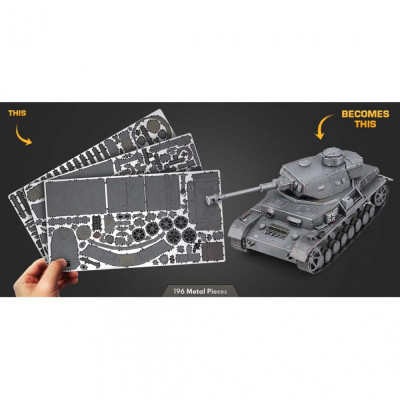 Metal Earth Luxusní ocelová stavebnice Panzer IV Tank