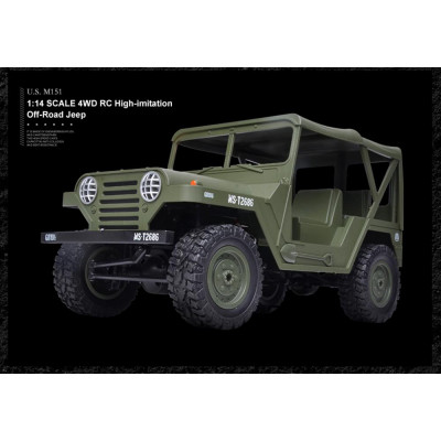 Americký jeep M151 1:14 zelený