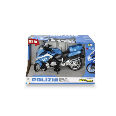 RE.EL Toys motocykl Polizia 1:20 se světly a zvuky