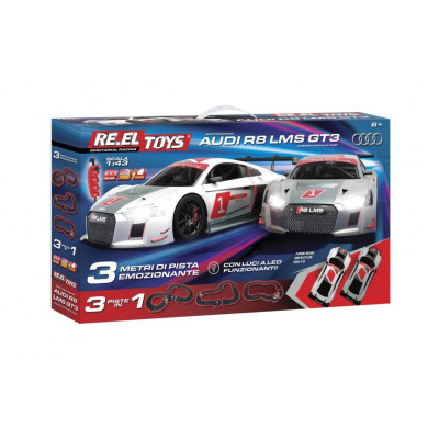 RE.EL Toys Autodráha Audi R8 LMS GT3 1:43 3 metry, 3 sestavy