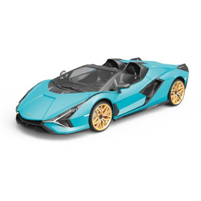 RE.EL Toys RC auto Lamborghini Sian 1:12 modrá metalíza, proporcionální RTR LED 2,4Ghz