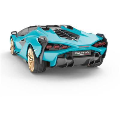 RE.EL Toys RC auto Lamborghini Sian 1:12 modrá metalíza, proporcionální RTR LED 2,4Ghz