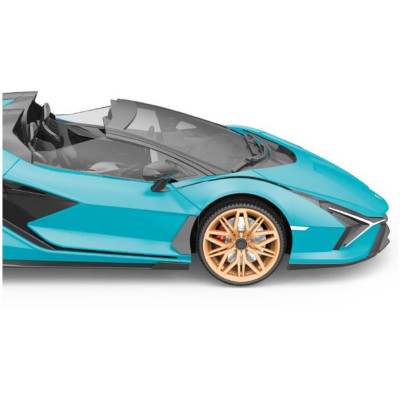 RE.EL Toys RC auto Lamborghini Sian 1:12 modrá metalíza, proporcionální RTR LED 2,4Ghz