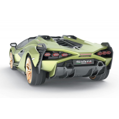 RE.EL Toys RC auto Lamborghini Sian 1:12 zelená metalíza, proporcionální RTR LED 2,4GHz