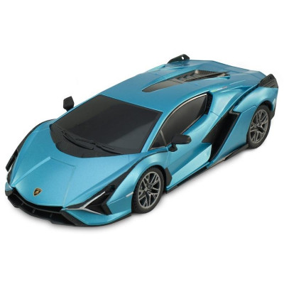 RE.EL Toys RC auto Lamborghini Sian 1:24 modrá metalíza LED světla