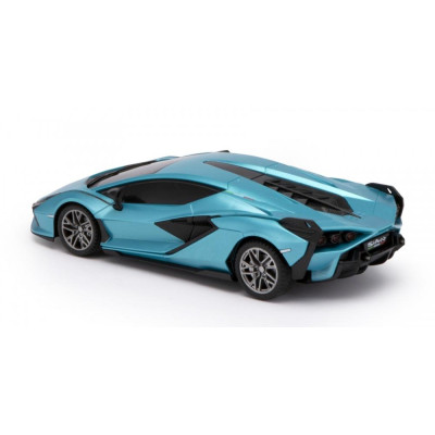 RE.EL Toys RC auto Lamborghini Sian 1:24 modrá metalíza LED světla