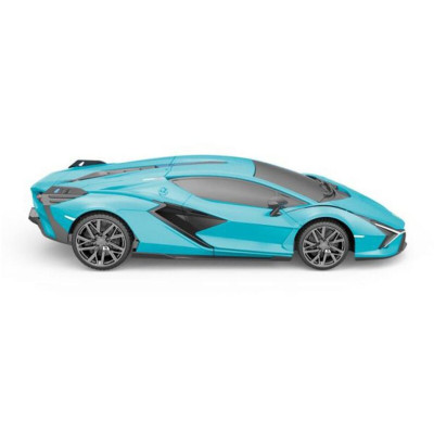 RE.EL Toys RC auto Lamborghini Sian 1:24 modrá metalíza LED světla