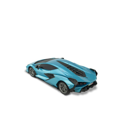 RE.EL Toys RC auto Lamborghini Sian 1:24 modrá metalíza LED světla