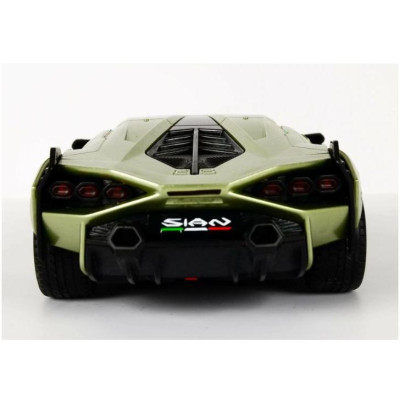 RE.EL Toys RC auto Lamborghini Sian 1:24 olivově zelená metalíza, LED světla