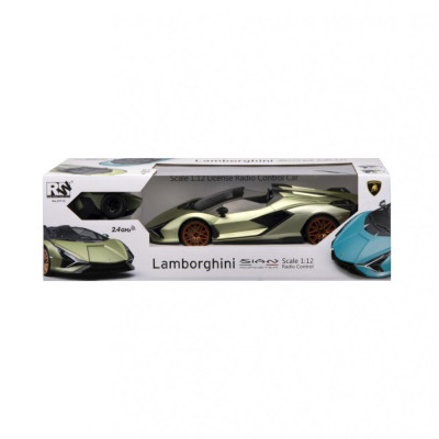 Siva RC auto Lamborghini Sian 1:12 zelená metalíza, proporcionální RTR LED 2,4GHz