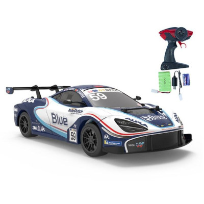 Siva RC auto MC Laren 720S GT3 1:12 100% RTR modrý