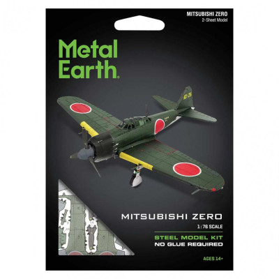 Metal Earth Luxusní ocelová stavebnice Mitsubishi Zero