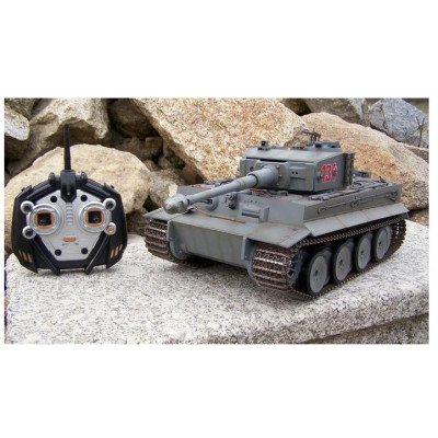 Torro RC tank German Tiger I IR 1:16 šedý 2,4 Ghz RTR, proporcionální