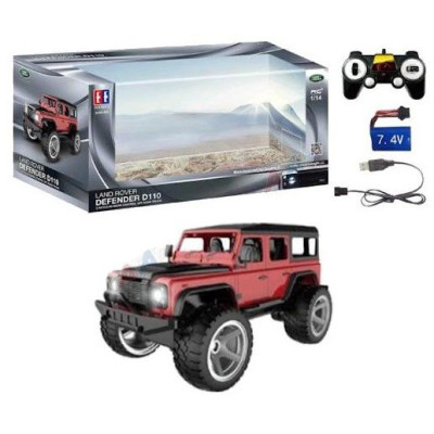 DoubleE RC Jeep Land Rover Defender RTR červený