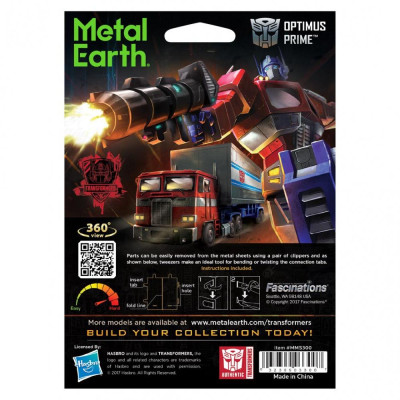 Metal Earth Luxusní ocelová stavebnice Transformers Optimus Prime