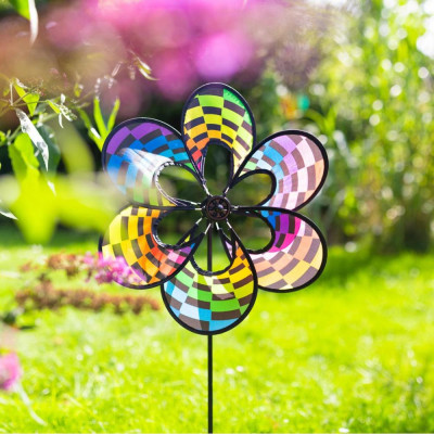 Invento větrník Paradise Flower Rainbow Checker