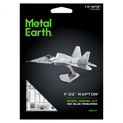 Metal Earth Luxusní ocelová stavebnice F22 Raptor