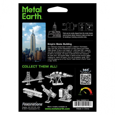 Metal Earth Luxusní ocelová stavebnice Empire State Building