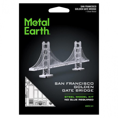 Metal Earth Luxusní ocelová stavebnice Golden Gate Bridge