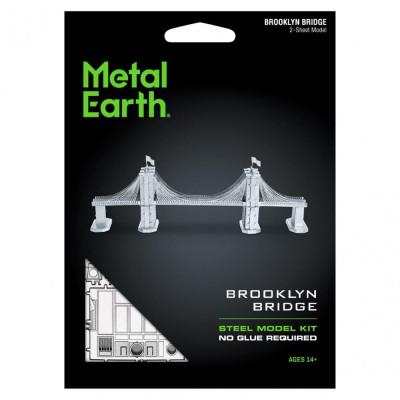 Metal Earth Luxusní ocelová stavebnice Brooklyn Bridge