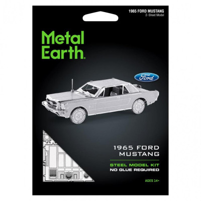 Metal Earth Luxusní ocelová stavebnice Ford 1965 Mustang Coupe