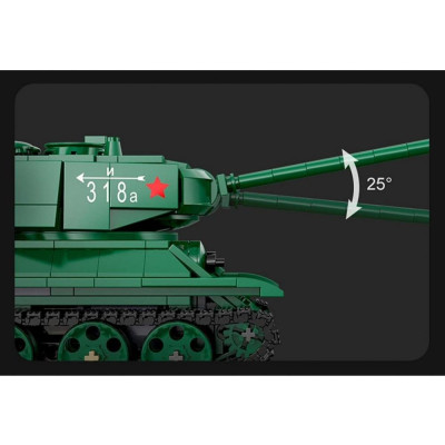 CaDA RC stavebnice RC Tank T-34 722 dílků