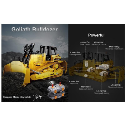 CaDA RC stavebnice Buldozer Goliath 2826 dílků