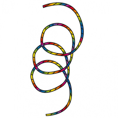 Invento Tube Tail Rainbow Spiral 6m