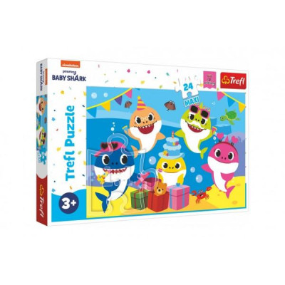 Puzzle maxi 24 dielikov Baby Shark 60x40cm v krabici 40x27x4,5cm