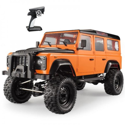 DoubleE RC auto Land Rover Defender D110 Wagon 1:8 oranžová