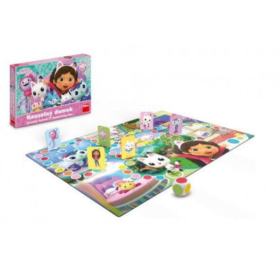 Gábin kúzelný domček/Gabby´s Dollhouse detská spoločenská hra v krabici 33x23x3,5cm