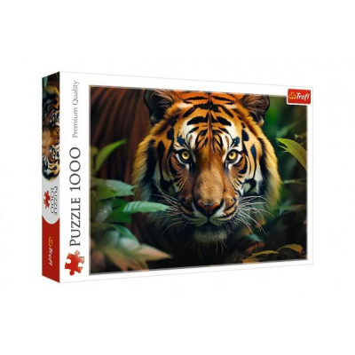 Puzzle Divoký Tiger 1000 dielikov 68,3x48cm v krabici 40x27x6cm
