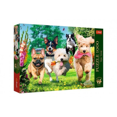 Puzzle Premium Plus - Čajový čas: Prichádzajú problémy! 1000 dielikov 68,3x48cm v krabici 40x27x6cm