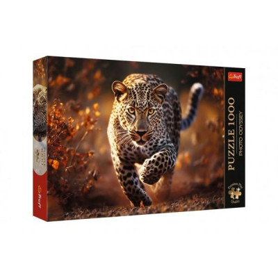 Puzzle Premium Plus - Photo Odyssey Divoký leopard 1000 dielikov 68,3x48cm v krabici 40x27x6cm