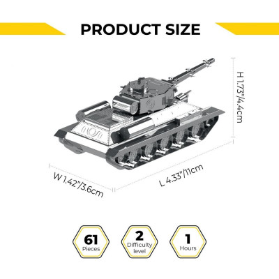 Metal Time Luxusní ocelová stavebnice T-34/85