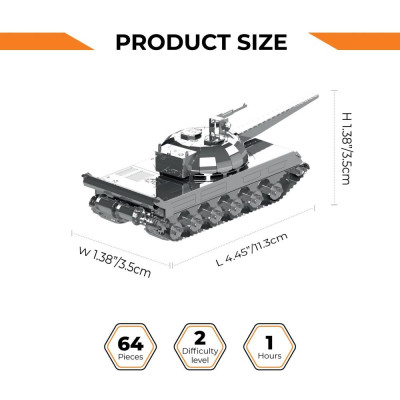 Metal Time Luxusní ocelová stavebnice tank Object 430U