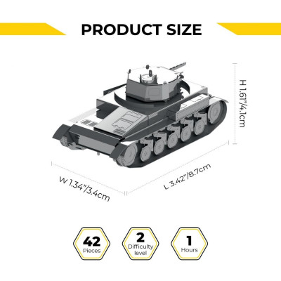 Metal Time Luxusní ocelová stavebnice tank Pz.Kpfw. II