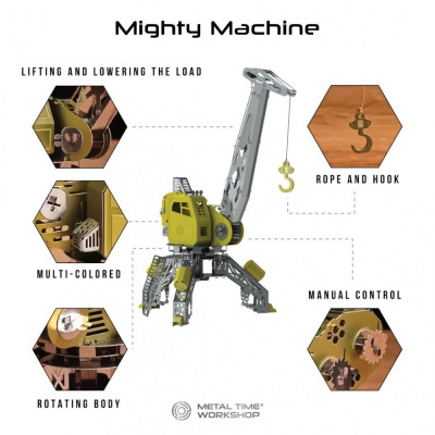 Metal Time Luxusní ocelová stavebnice Mighty Machine