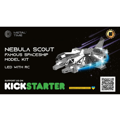 Metal Time Luxusní ocelová stavebnice Nebula Scout