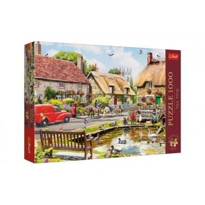 Puzzle Premium Plus - Čajový čas: Leto v meste 1000 dielikov 68,3x48cm v krabici 40x27x6cm