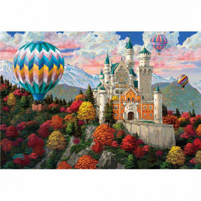 Wooden City dřevěné puzzle - Neuschwanstein Castle M